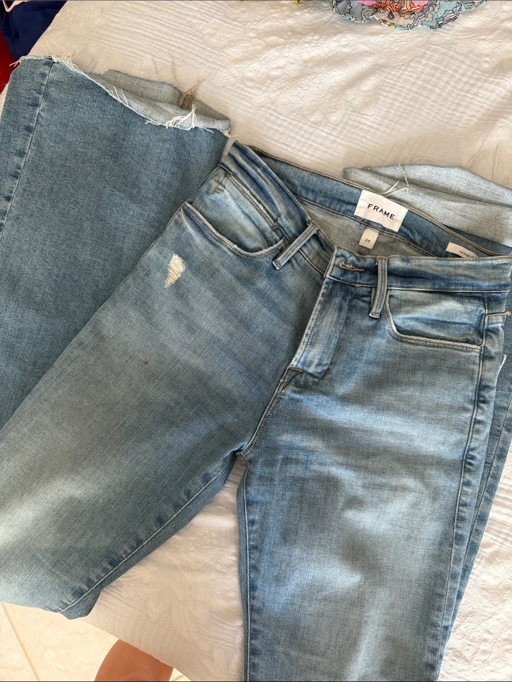 Frame Denim Light Blue Le High Flare Women's Jeans